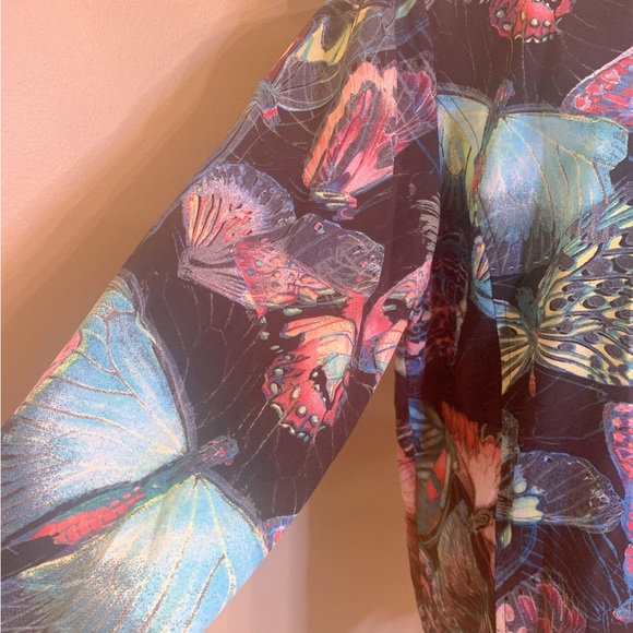 Additions by Chico’s - Women’s Multi-Color Butterfly Jacket - Picture 4 of 9